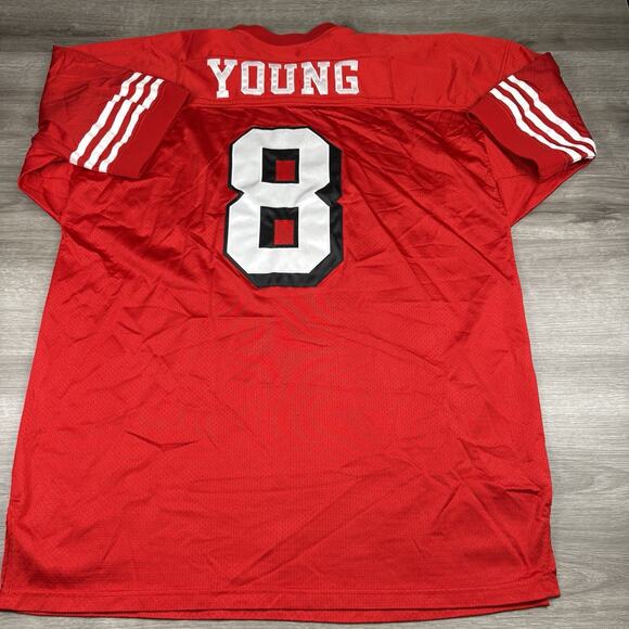 Steve Young 49ers Mitchell & Ness 75th Anniversary Throwbacks 1994 Jersey Sz 60 - Picture 13 of 16